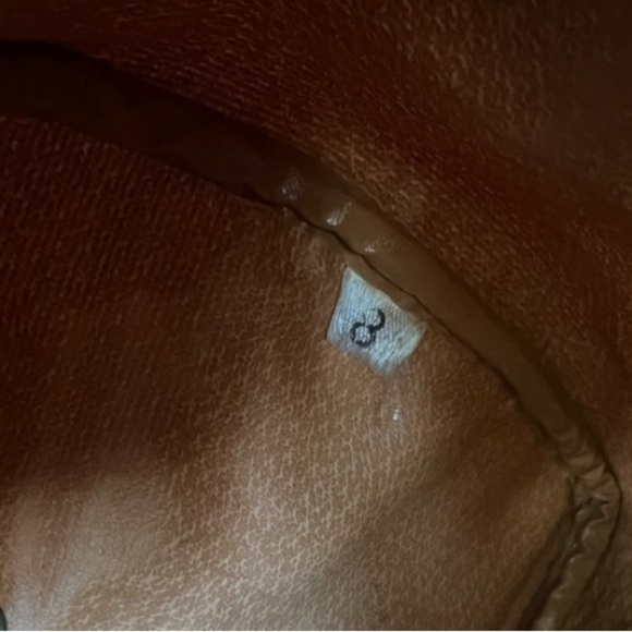 TED LAPIDUS Paris Monogram Logo Embossed Leather Handle Boston Bag Rare White - Picture 9 of 14